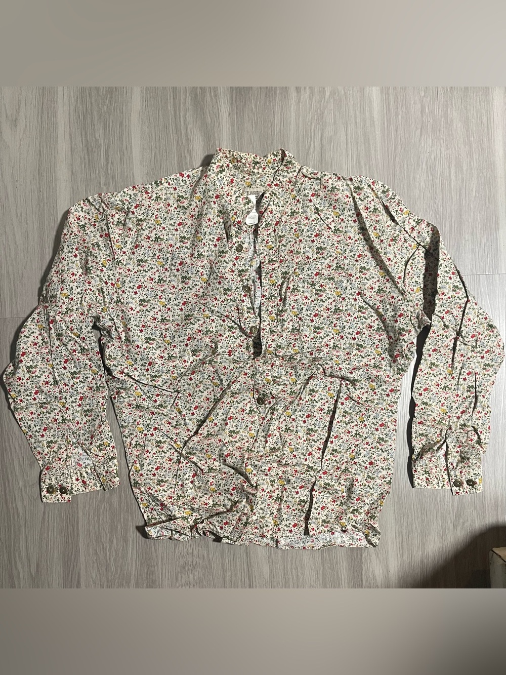 Floral Classic Western Henly Blouse